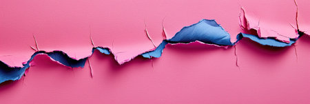 Torn bright pink paper background with space for text, vivid Navy color banner. --ar 3:1 --style raw --v 6 Job ID: 90365965-a2bd-4419-b12f-abcb2739db0cの素材
