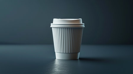 A white coffee cup mockupの素材