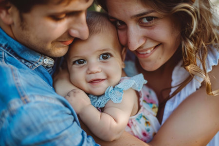A co-parenting arrangement between close friends who have chosen to raise their children together as a non-romantic partnership, sharing responsibilities, resources, and the joys of parenthood in a supportive and collaborative environment.の素材