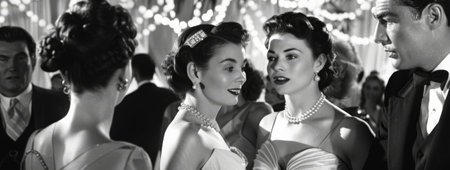 Gorgeous bride and bridesmaids on her wedding dayの素材