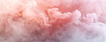 Smoke background with pale, coral pink smoke drifting gracefully.の素材