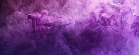 Smoke background with rich, purple smoke rising and swirling in the air.の素材