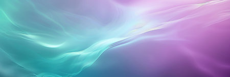 Gradient teal and purple background with holographic wave textures: Ethereal and modern, ideal for futuristic art or sci-fi scenes, the gradient and holographic waves create a visually captivating and sleek lookの素材