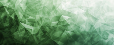 Modern polygon background with sharp edges and shades of green and gray: Clean and sophisticated, perfect for a cutting-edge lookの素材