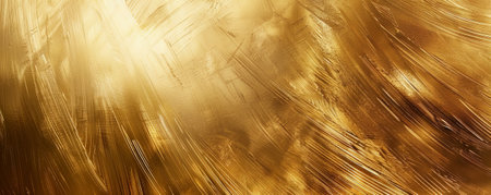 A gold background with a brushed metal effect, adding depth and interest to the design.の素材