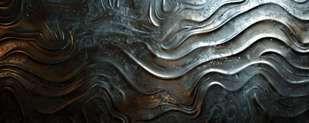 A zinc background with intricate, brushed metal patterns, offering a dynamic and sophisticated visual effect.の素材