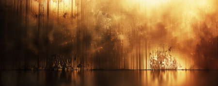 A polished bronze background with subtle gradients and highlights, creating a refined and luxurious look.の素材