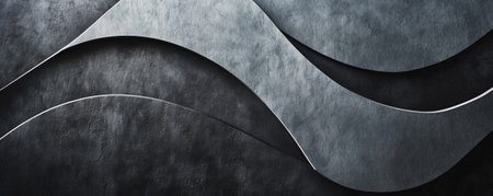 A sleek dual-color background featuring a smooth blend of charcoal gray and silver, perfect for a modern and stylish look.の素材