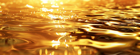 A gold background with a mirror-like surface, perfect for creating a sleek and elegant effect.の素材
