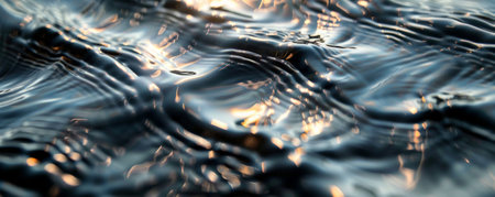 A mercury background with rippling waves, reflecting light beautifully for a dynamic and captivating look.の素材