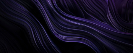 A seamless black background with a slight gradient, transitioning from black to dark purple, adding visual interest.の素材