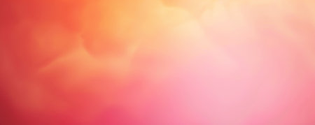 A striking dual-color background with a gradient from bright coral to deep peach, creating a warm and eye-catching design.の素材