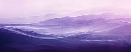 A serene dual-color background featuring a smooth blend of soft lavender and deep violet, evoking a sense of calm and tranquility.の素材