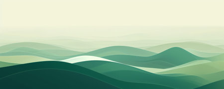 A minimalist green background with a slight gradient, perfect for creating a clean and modern aesthetic that captures attention.の素材