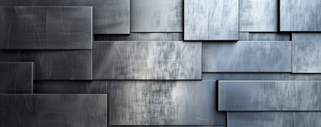 A titanium background with a brushed metal effect, adding depth and a modern touch.の素材