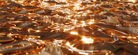 A reflective bronze background with a mirror-like quality, perfect for creating a modern and opulent effect.の素材