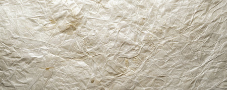 Close-up of a textured background made from mulberry paper plant fibers. The rough surface and light create beautiful shading, perfect for crafts and artistic applications.の素材