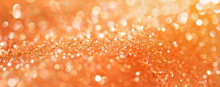 A soft orange background with a subtle sparkle effect, adding a touch of glamor and elegance.の素材