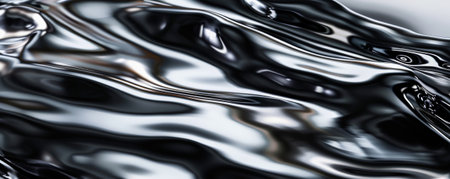 A sleek mercury background with a reflective, liquid metal surface, providing a futuristic and captivating effect.の素材