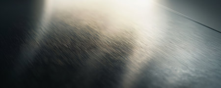 A brushed stainless steel surface with a contemporary design and a subtle, matte finish.の素材