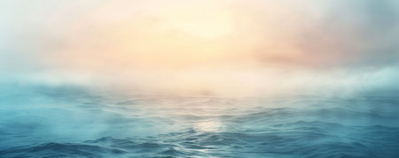 A light, misty texture background with soft gradients and gentle highlights, evoking a sense of calm and serenity.の素材