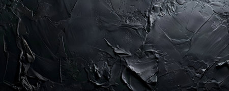 A deep, inky black background with subtle gradients and textures, perfect for a dramatic and moody setting.の素材