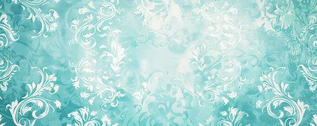 A cool patterned aqua paper backdrop, adorned with refreshing designs and textures, ideal for modern and clean projects.の素材