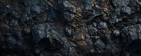 A dark, rocky texture background with rugged details and deep shadows, perfect for a bold and intense setting.の素材