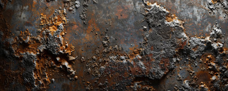 An old metal background with a mix of corrosion and rugged textures, creating a rustic appearance.の素材