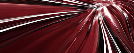 A bold burgundy background with dynamic, radiating lines in contrasting colors like white and black, creating a sense of energy and movement.の素材
