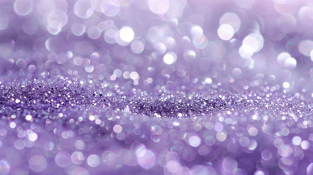 A lavender background with a glitter effect, featuring tiny sparkling particles scattered throughout the surface. The design adds a festive and glamorous touch.の素材