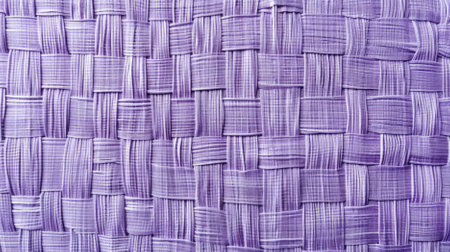 A lavender background with a woven texture, resembling a fabric or textile surface. The intricate weave pattern adds depth and a tactile quality.の素材