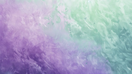 A lavender background with a gradient from lavender to mint green, blending two cool, calming colors. The smooth transition enhances the serene atmosphere.の素材