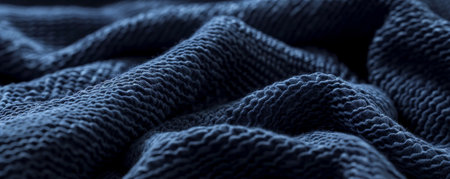 Navy blue textured backdrop with a soft, terry cloth-like surface, evoking comfort and warmth.の素材