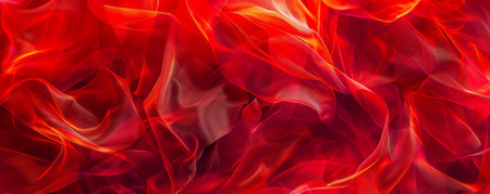 Vivid scarlet abstract backdrop with organic, flowing shapes and lines, evoking a sense of movement and energy.の素材