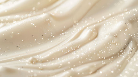 A cream textured background with a subtle sparkle effect, featuring tiny shimmering particles. The glittery design adds a touch of elegance and magic.の素材