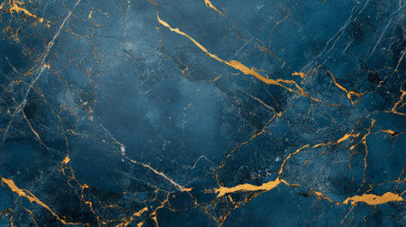 A high-resolution texture of blue Italian marble with gold veins. The cool tones and rich patterns give the marble a striking and sophisticated look.の素材