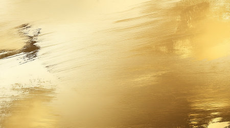 A gold background with abstract brush strokes. The artistic design in shimmering gold adds a touch of modern elegance.の素材