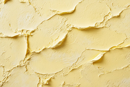 A light butter-yellow surface with a fine, sandy texture. The warm, sunny hue and subtle texture provide a cheerful and inviting backdrop.の素材
