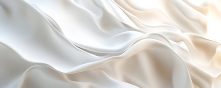 An elegant 3D light white background with delicate textures and gentle lighting effects. The design creates a refined, modern atmosphere with a subtle depth.の素材