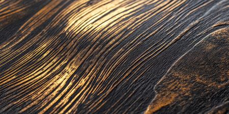 A bronze textured surface with a smooth, matte finish, featuring faint, linear engravings that add a touch of subtle detail.の素材