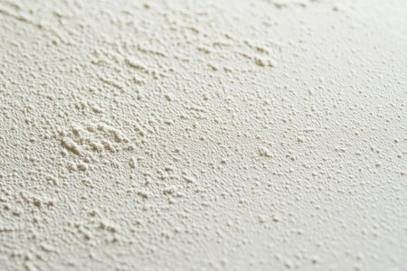 A light white textured surface with a subtle grainy finish, resembling fine, delicate sand spread evenly across a smooth surface.の素材