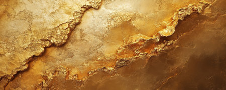 A gold textured surface with a subtle, organic pattern, reminiscent of natural formations, creating a rich, earthy aesthetic.の素材