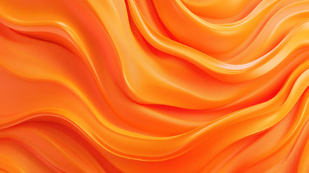 A vibrant orange organic pattern with freeform, flowing shapes. The natural curves and soft lines create a dynamic, warm background, evoking energy and nature.の素材