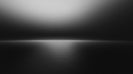 A gradient transitioning from shadowy gray to pitch black, creating a stark, dramatic atmosphere with subtle texture.の素材