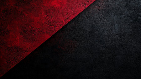 A dark gradient blending deep scarlet and black, with subtle lighting and rich textures creating a bold, high-impact design.の素材