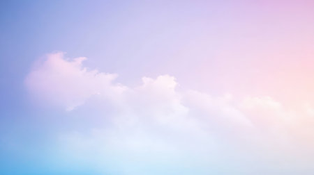 A smooth gradient of soft blue fading into light purple, with seamless color transitions for a calming, serene background.の素材
