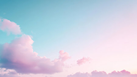 A gradient background fading from soft lavender to light sky blue, with subtle transitions for a serene and peaceful vibe.の素材