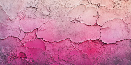 Colorful concrete wall background painted in shades of pink and magenta, showcasing dynamic brush strokes and a textured surface, ideal for a vibrant and creative designの素材