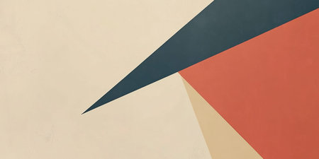 Abstract triangles background in a modern color palette, creating a contemporary aestheticの素材